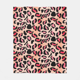 Cobertor De Velo Modern Leopard Pattern Animal Print