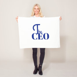 Cobertor De Velo Modern Minimal The CEO Blue
