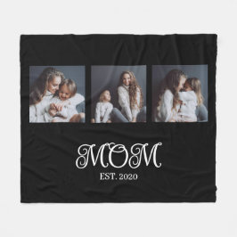 Cobertor De Velo Modern Mom Established Script Black 3 Photo