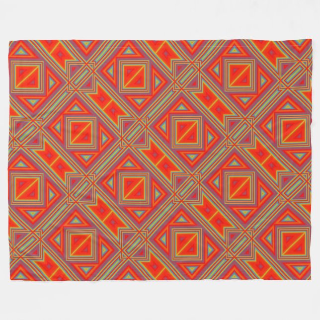 Cobertor De Velo Modern Native American 22 (Frente (Horizontal))