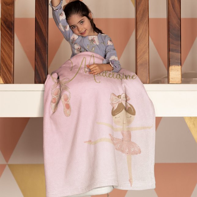 Cobertor De Velo Moderna Ballerina Cute Pink (Criador carregado)
