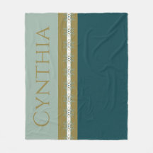 Moderno Dourado E Teal