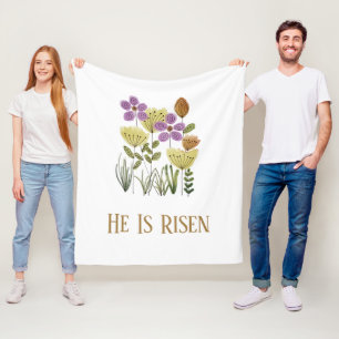 Cobertor De Velo Moderno Ele É Risen Páscoa Floral