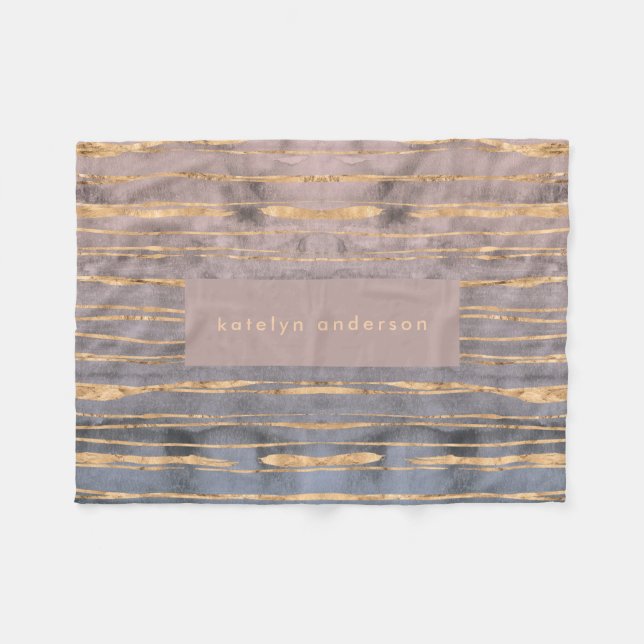 Cobertor De Velo Moderno Marble Foil Gemstone Interior Designer (Frente (Horizontal))