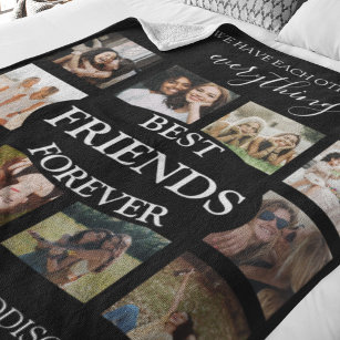 Cobertor De Velo Moderno   Melhores Amigos para sempre  Colagem de 