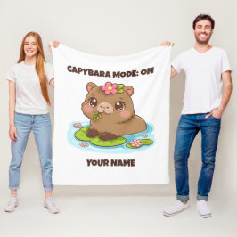 Cobertor De Velo Modo Capivara Kawaii Fofo Personalizado