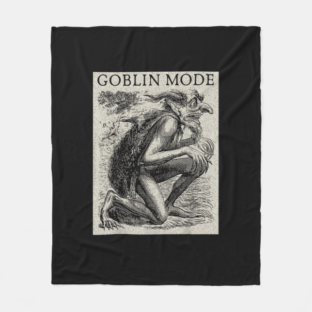 Cobertor De Velo Modo Duende Goblincore Fairycore Grunge Medieval (Frente)