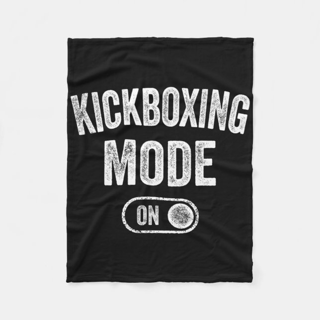 Cobertor De Velo Modo Kickboxing Ativado Presente Divertido de Kick (Frente)