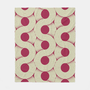 Cobertor De Velo Moebius Stripe: Azulejo Vermelho Infinito