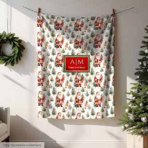 Cobertor De Velo Mola aquática Santa Claus vermelho feriado
