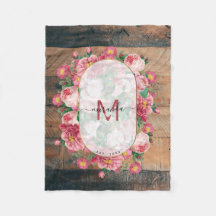 Mola Botânica Chic Vintage Monograma Madeira
