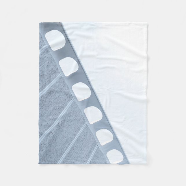 Cobertor De Velo Moldura de metal preto e branco (Frente)