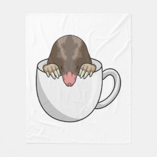 Cobertor De Velo Mole com Taça de Café
