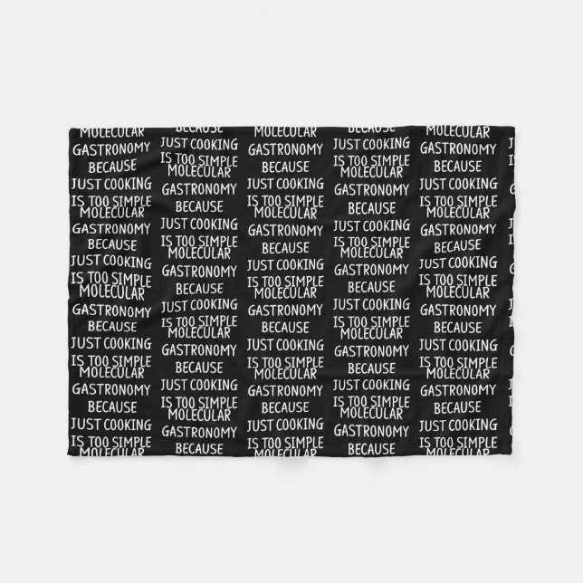 Cobertor De Velo Molecular Gastronomy Kitchen Science Chemistry (Frente (Horizontal))