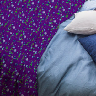 Cobertor De Velo Molho de aquarela de mirtilo, púrpura giro