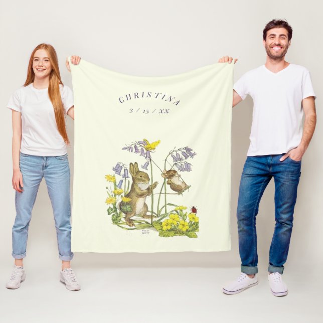 Cobertor De Velo Molly Brett Momma Rabbit Baby Swing LadyBug (In Situ)