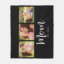 Cobertor De Velo Mom Established Elegant Script Black 3 Photo