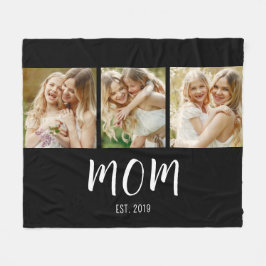 Cobertor De Velo Mom Established Modern Bold Script Black 3 Photo