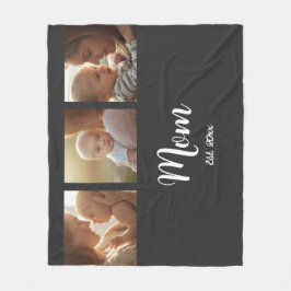 Cobertor De Velo Mom Established Modern Script Black 3 Photo