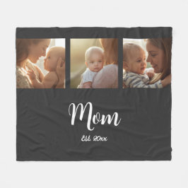 Cobertor De Velo Mom Established Modern Script Black 3 Photo