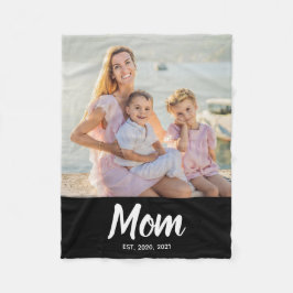 Cobertor De Velo Mom Established Modern Script Photo