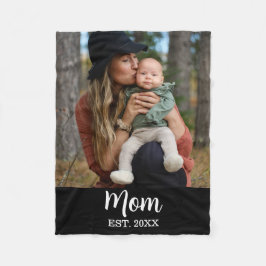 Cobertor De Velo Mom Established Photo Mother's Day 