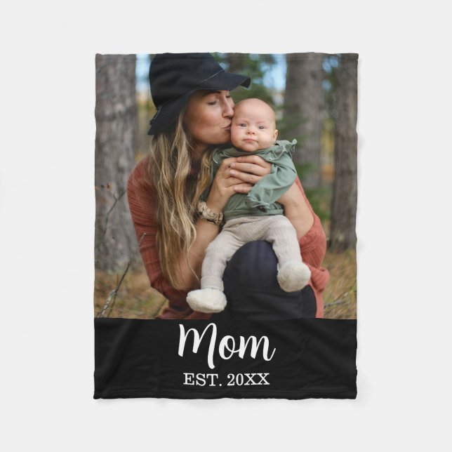 Cobertor De Velo Mom Established Photo Mother's Day  (Frente)