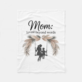Cobertor De Velo Mom Loved Beyond Words