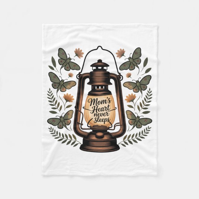 Cobertor De Velo Mom’s Heart Never Sleeps (Frente)