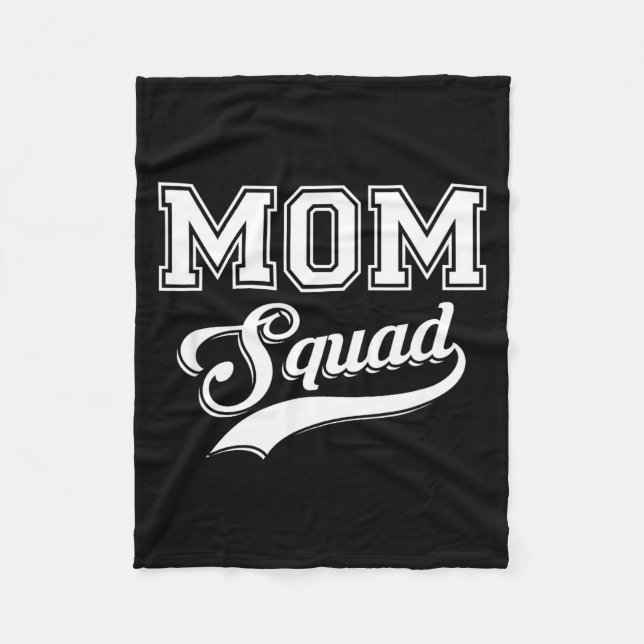 Cobertor De Velo Mom squad funny mother  (Frente)