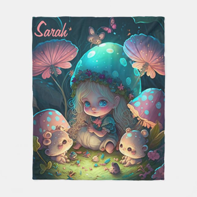 Cobertor De Velo Momentos de elfo mágico (Frente)