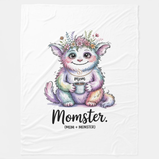 Cobertor De Velo Momster. (Mom + Monster) (Frente)
