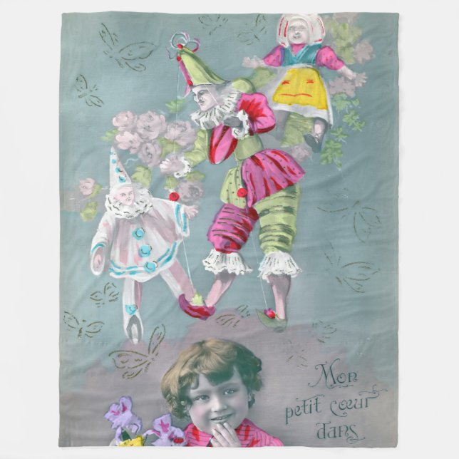 Cobertor De Velo Mon petite coeur dans ce baiser (Frente)