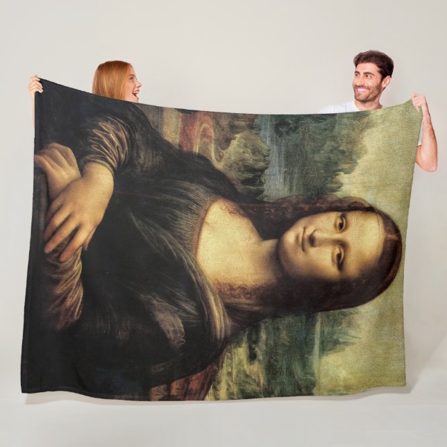 Cobertor De Velo Mona Lisa Fleece Blanket (In Situ)