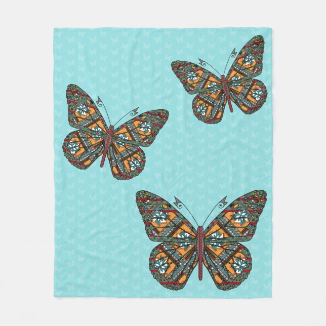 Cobertor De Velo Monarca Ucraniana Fleece Blanket (Frente)