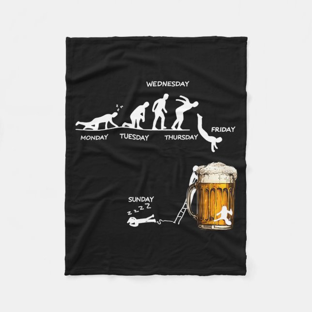 Cobertor De Velo Monday Tuesday Thursday Friday Saturday Sunday Bee (Frente)