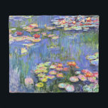 Cobertor De Velo Monet - Lírios De Água, Banheta De Folha De 1916<br><div class="desc">A famosa pintura de Claude Monet,  Lírios d'água,  1916</div>