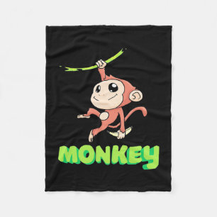 Cobertor De Velo Monkey Banana