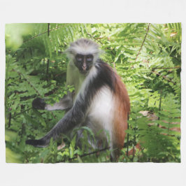 Cobertor De Velo Monkey Fleece Blanket