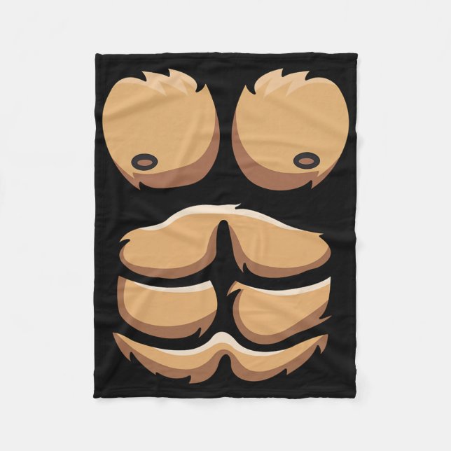 Cobertor De Velo Monkey Gorilla Chest Costume Halloween (Frente)