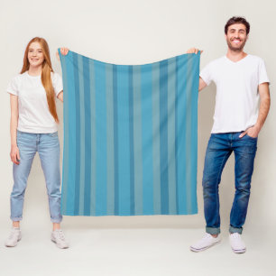 Cobertor De Velo Monocromático listrado de azul