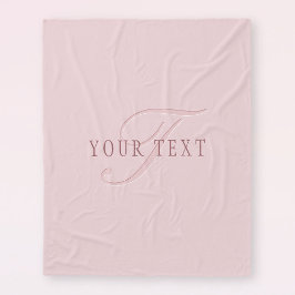 Cobertor De Velo Monograma com Aparência Elegante | Dourado Rosa