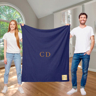 Cobertor De Velo Monograma da empresa de logotipo empresarial ouro 