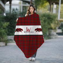 Monograma da Xadrez Red Lumberjack