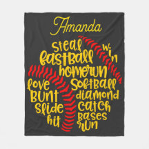 Monograma de Diversão de Sayings de Softball