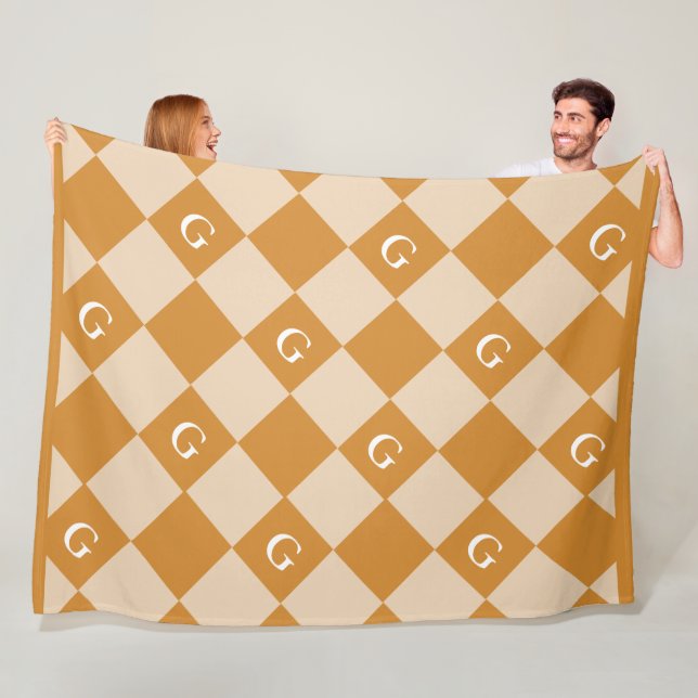 Cobertor De Velo Monograma Diamante Inicial - Folheto de Olhos de L (In Situ)