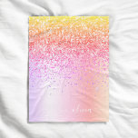 Cobertor De Velo Monograma Dourado da Largura Roxa Prosa do Pastel<br><div class="desc">Pastel Rainbow Purple, Dourada, Folha Faux Cor-de-rosa, Folha Metálica Espessante, com Brução do Monograma Metálico, Nome e Folheto de Folha Inicial. Isto faz o doce e perfeito aniversário de 16 anos, casamento, chá de panela, aniversário, chá de fraldas ou festa de solteira presente para alguém que ama luxo de luxo...</div>