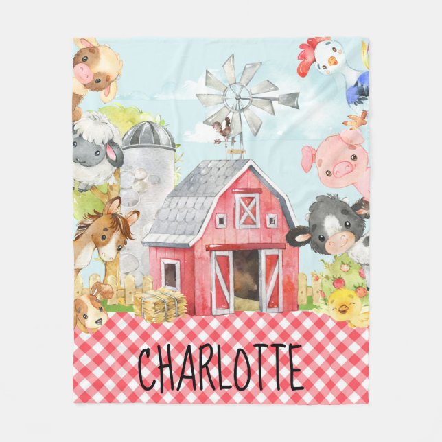 Cobertor De Velo Monograma - Fazendas personalizadas (Frente)