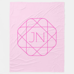Cobertor De Velo Monograma Legal, Estilo do Logotipo da anca Rosa
