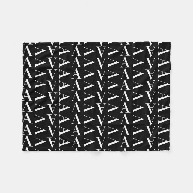 Cobertor De Velo Monograma - Letra Inicial A (Frente (Horizontal))